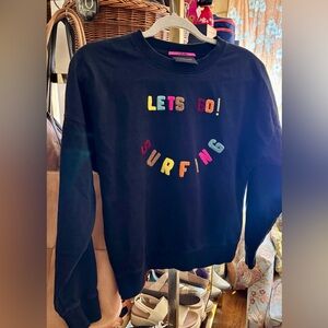 Scotch & Soda “Let’s Go Surfing” Palm Cove Cropped Sweatshirt XS EUC